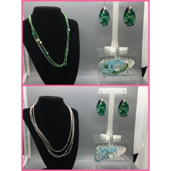 Earrings w/Necklaces/Bracelets, 15pc - Picture 5 of 12